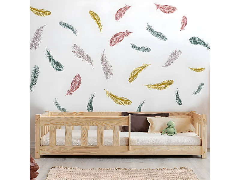 Cama 90x190 con somier Elise Madera