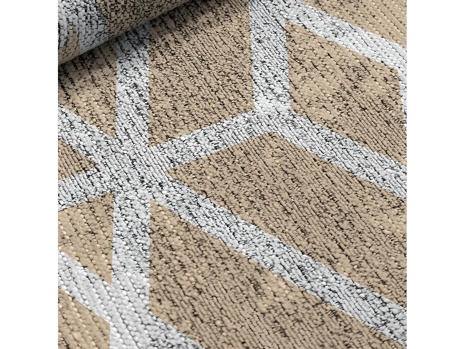 Pouf amovible en coton 50x50x50 cm TRICO