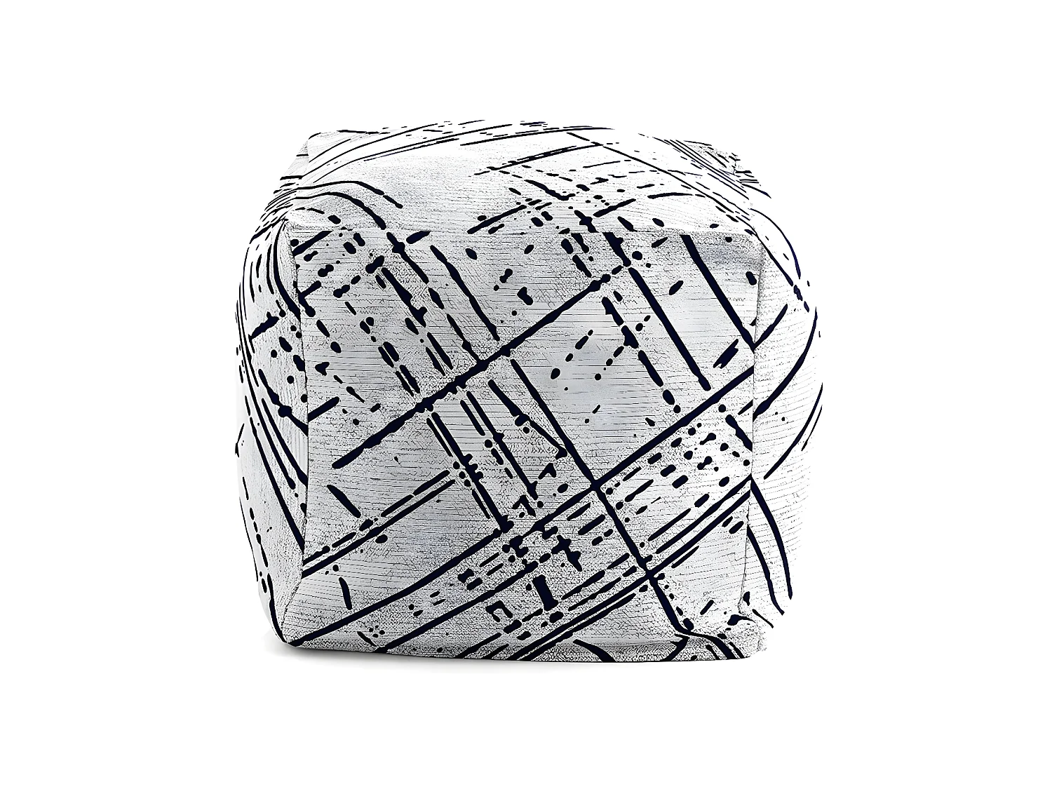 Puff desenfundable en coton 50x50x50 cm MIK