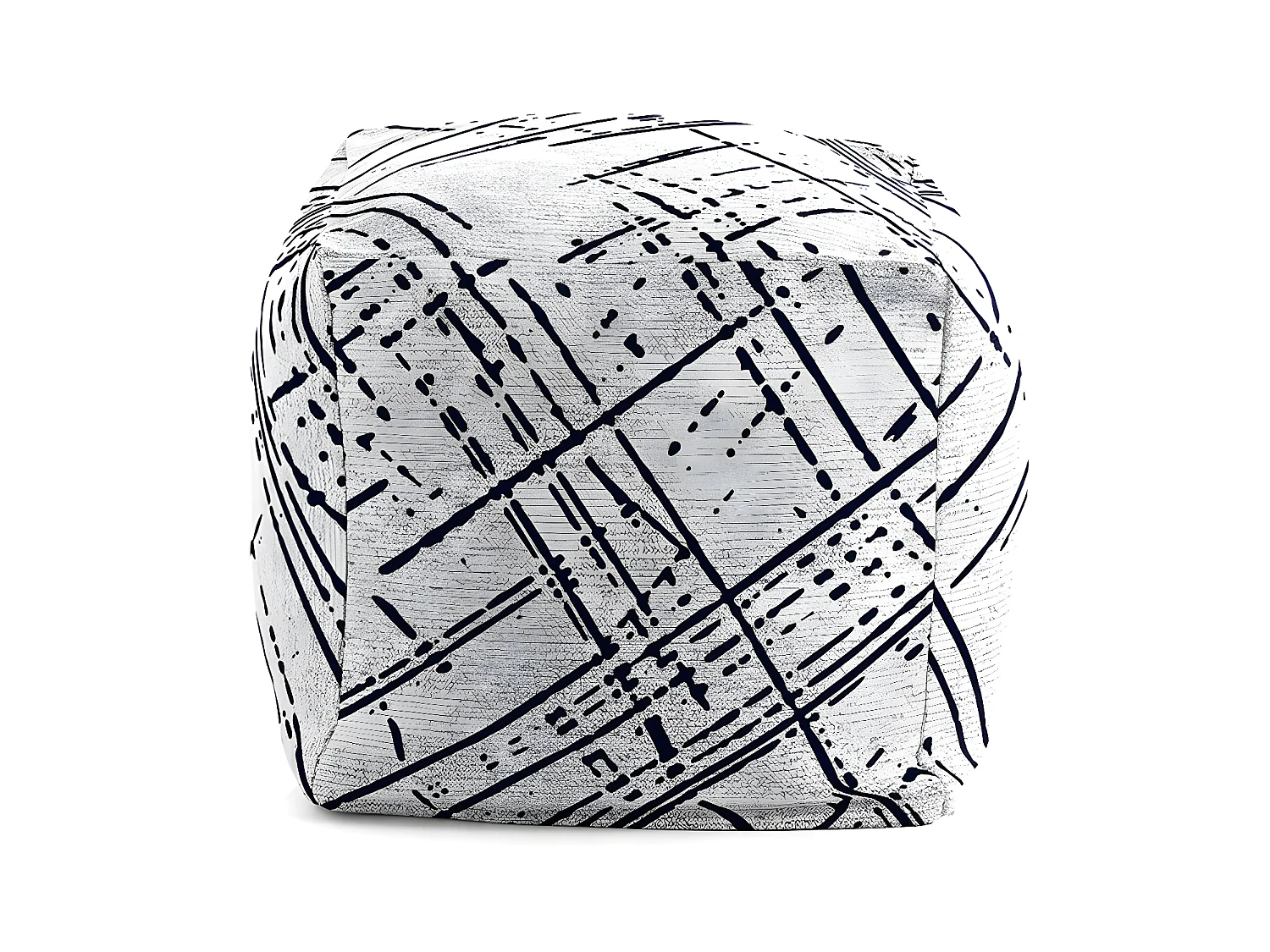 Puff desenfundable en coton 50x50x50 cm MIK