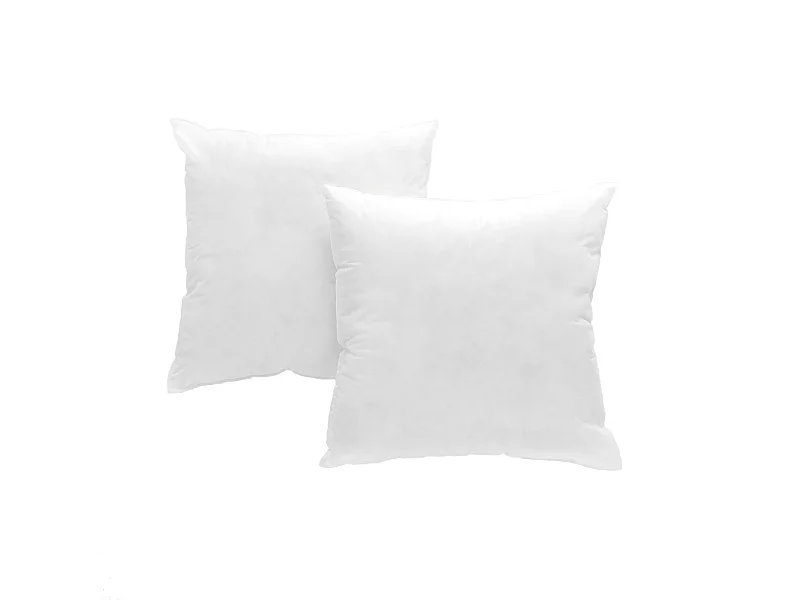 2 rellenos de cojín 50x50 cm blanco