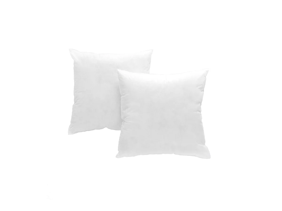 2 rellenos de cojín 50x50 cm blanco
