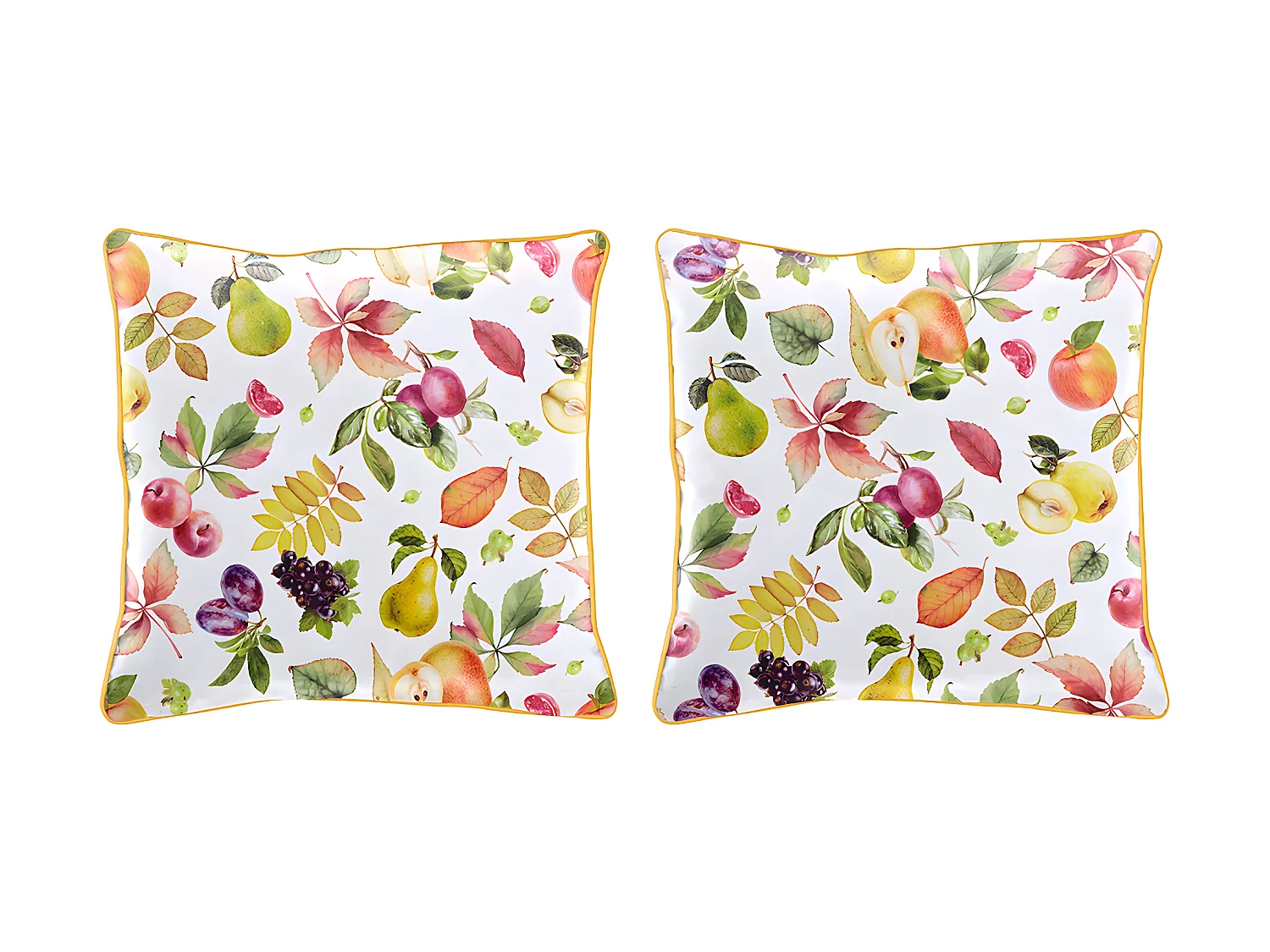 Lot de 2 housses de coussin multi 50x50 cm SELLA