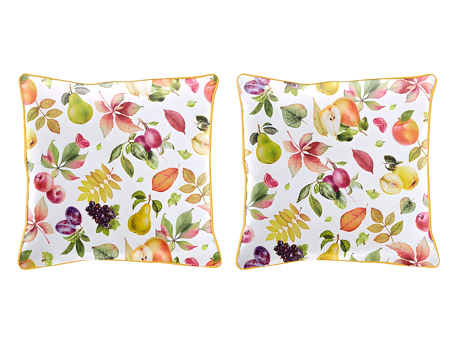 Lot de 2 housses de coussin multi 50x50 cm SELLA