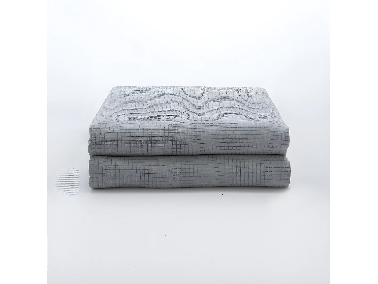 Couvre lit gris clair 180x270 cm BRENNE