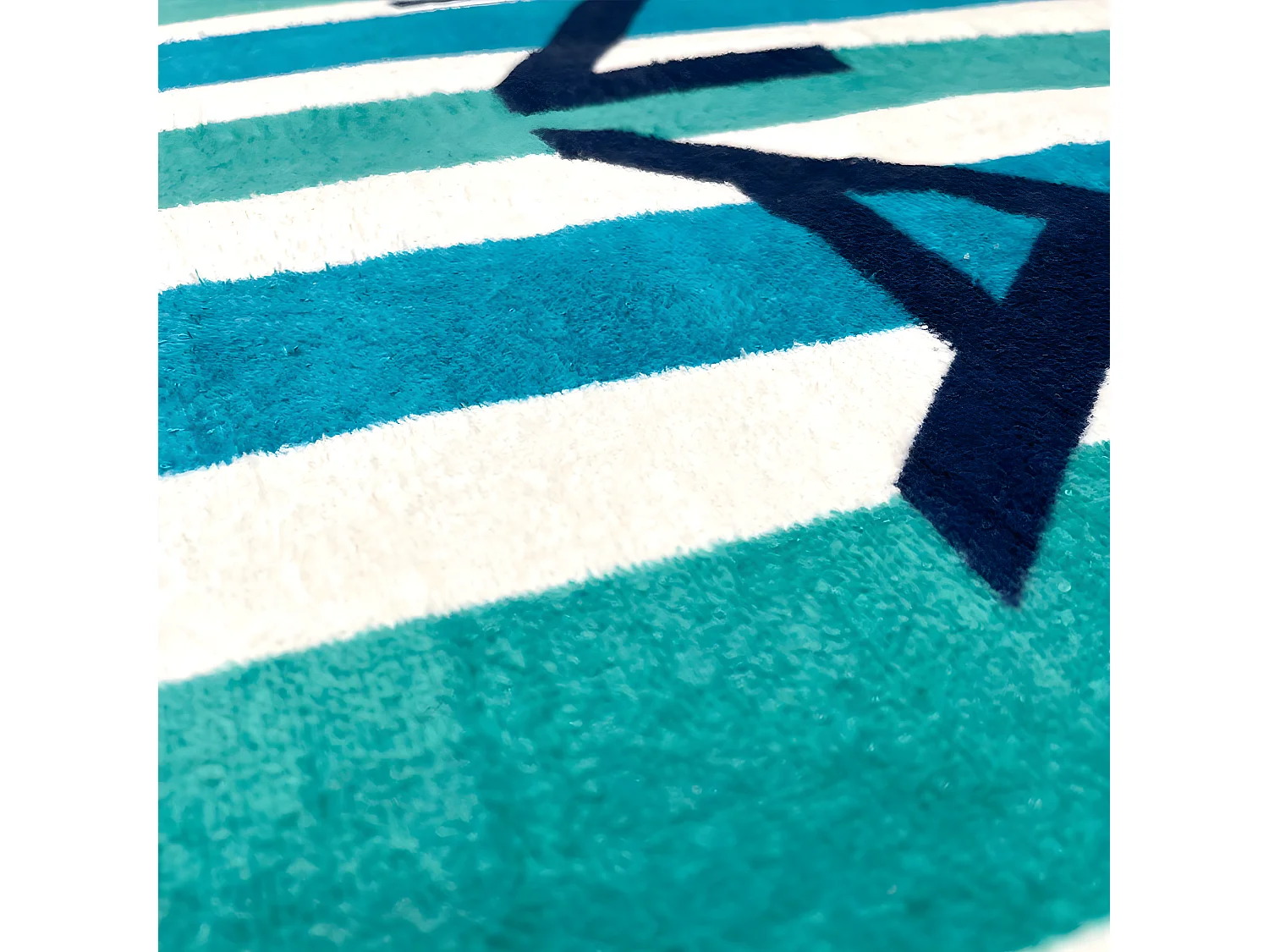 Serviette de plage en coton SICILIA  80x160 cm bleu