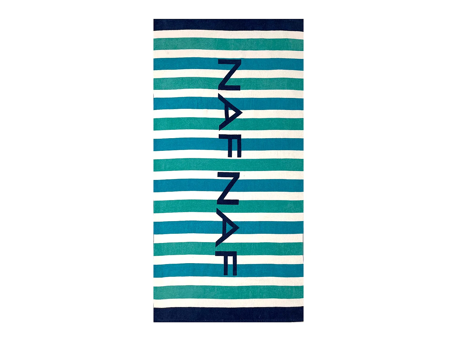 Serviette de plage en coton SICILIA  80x160 cm bleu