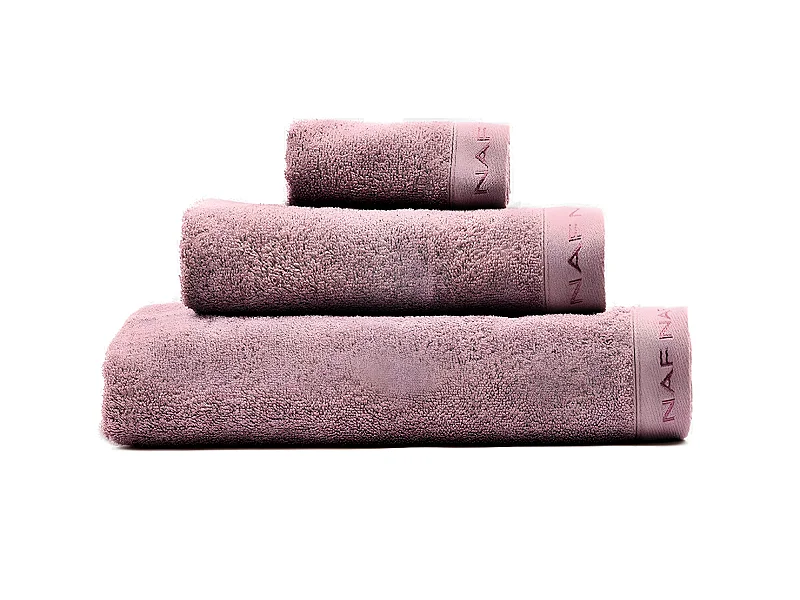3 toallas de baño malva 30x50+50x100+70x140 cm CASUAL