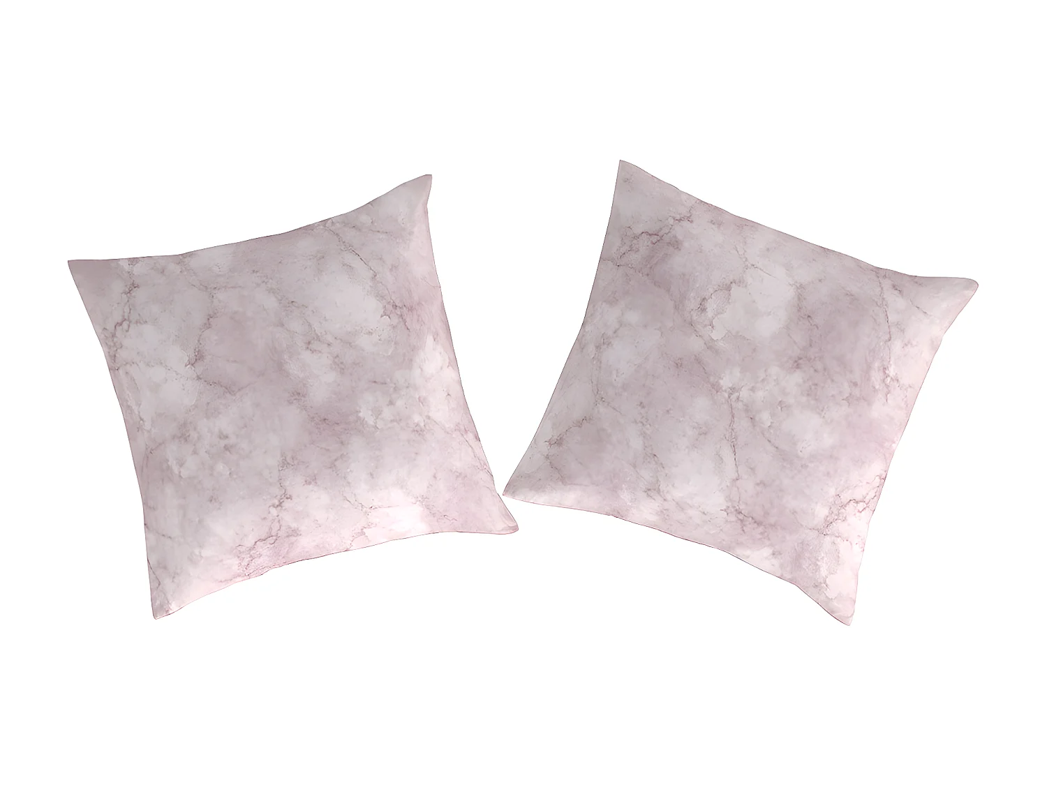 2 Fundas de almohada de algodón malva 65x65 cm MACALE