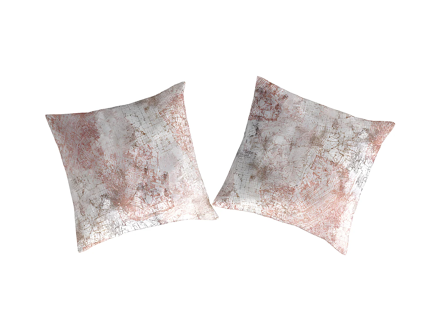 2 Fundas de almohada de algodón gris 65x65 cm OBA