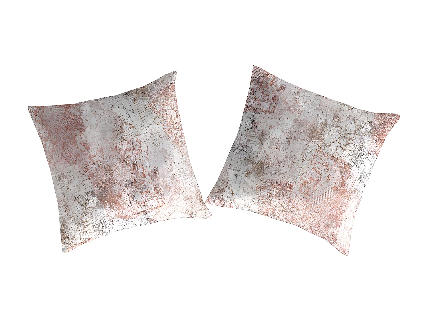 2 Fundas de almohada de algodón gris 65x65 cm OBA