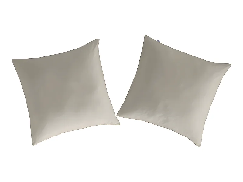 2 Fundas de almohada 100% algodón lino 65x65 cm CASUAL