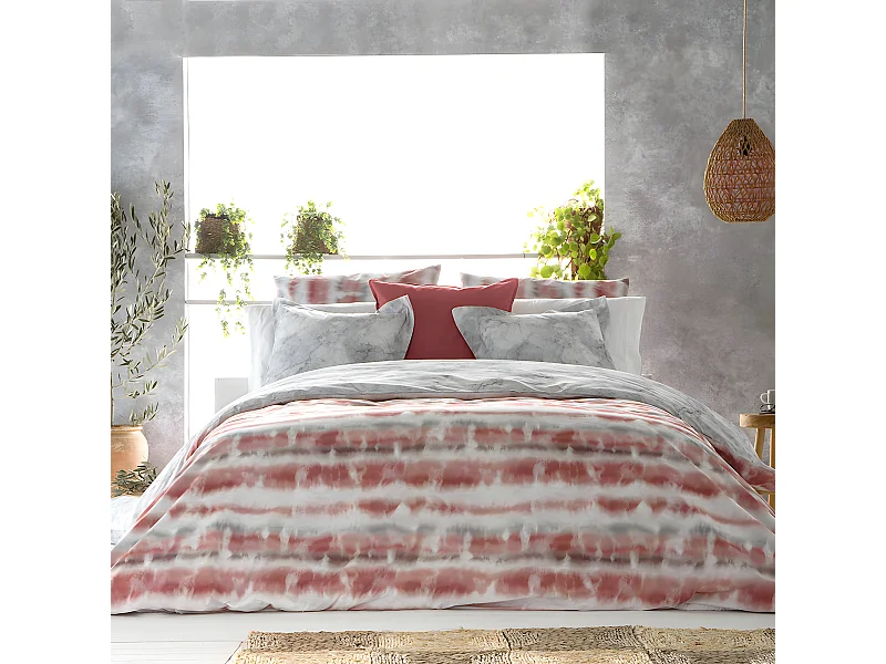 Funda nórdica reversible de algodón 155x220 cm SATET