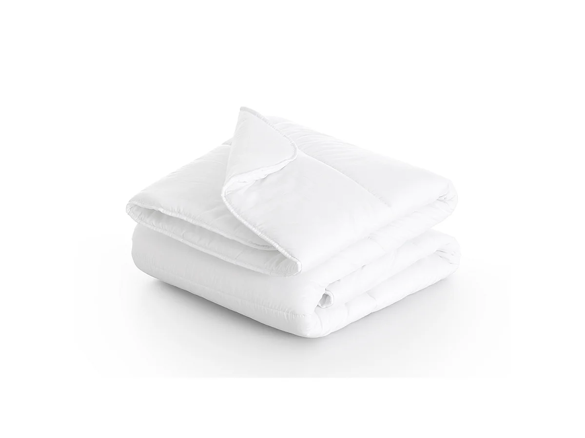 Couette polyester effet duvet  300 gr/m2  140x200 cm blanc
