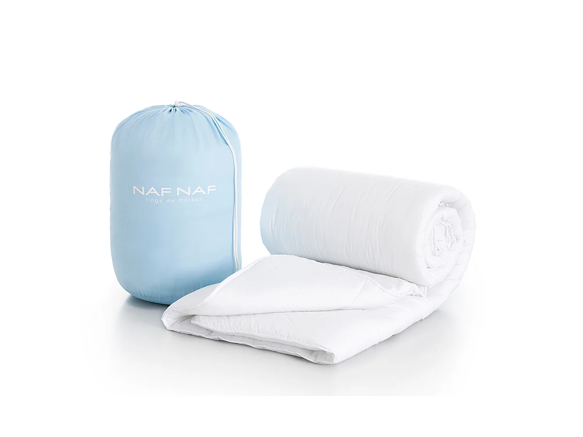 Couette polyester effet duvet  300 gr/m2  140x200 cm blanc