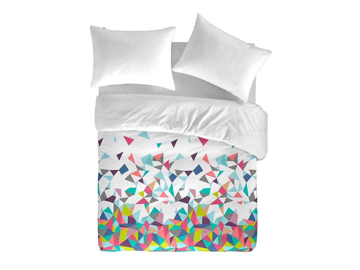 Housse de couette en coton multi 260x240 cm ECHO