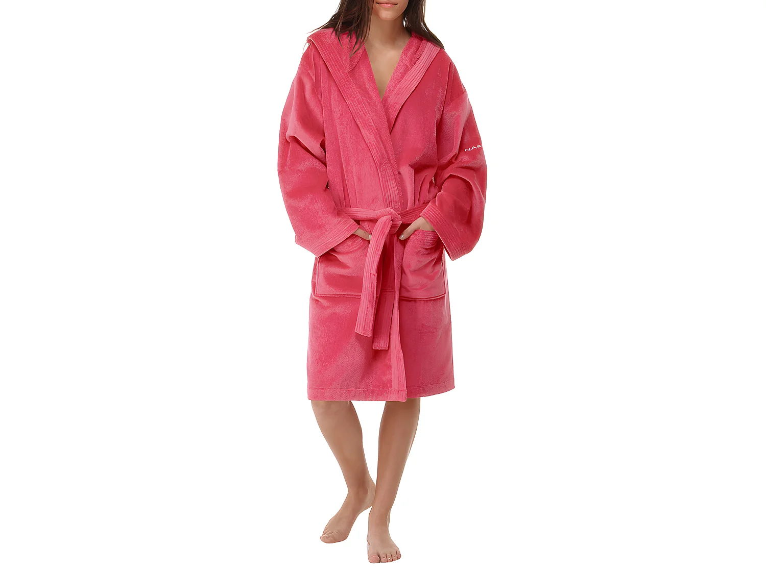 Albornoz con capucha fucsia S-M CASUAL