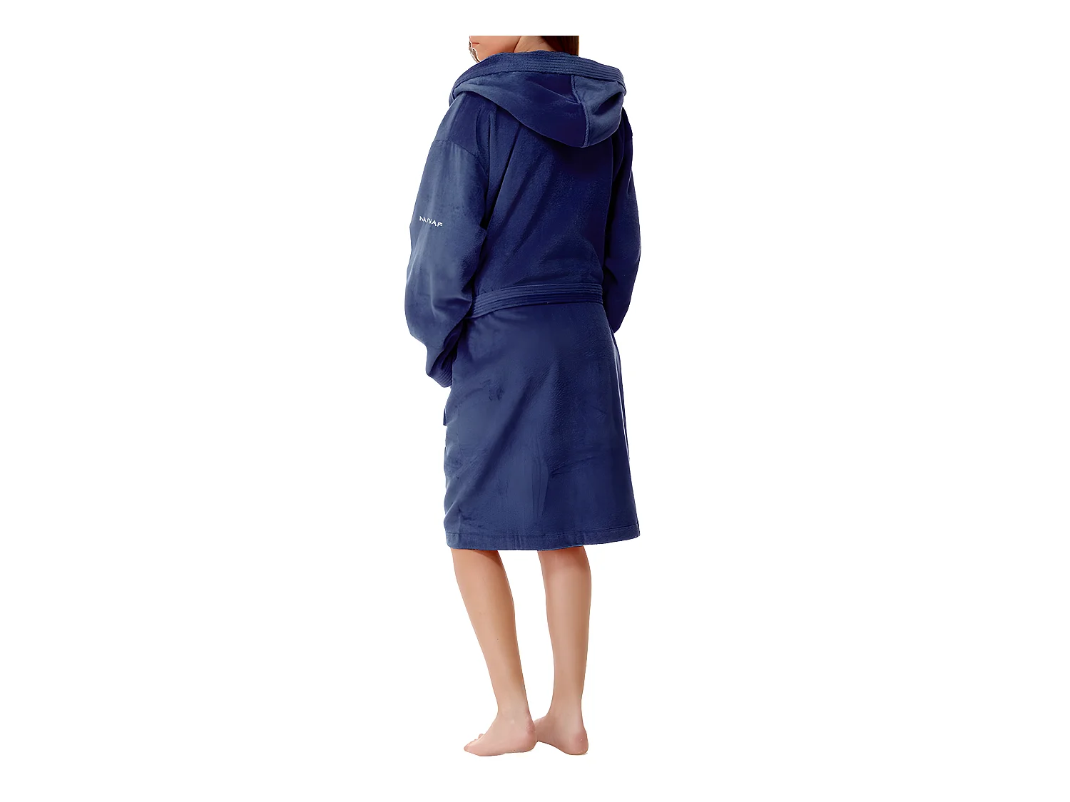 Albornoz con capucha azul marino L-XL CASUAL