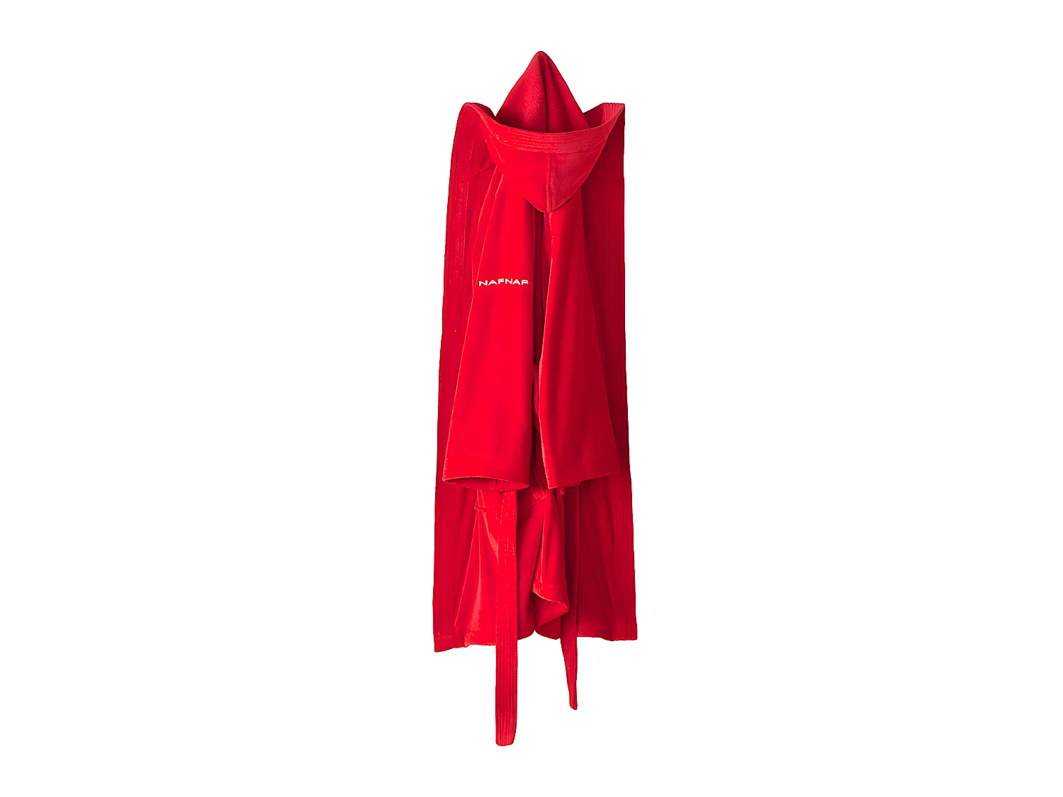 Albornoz con capucha rojo S-M CASUAL