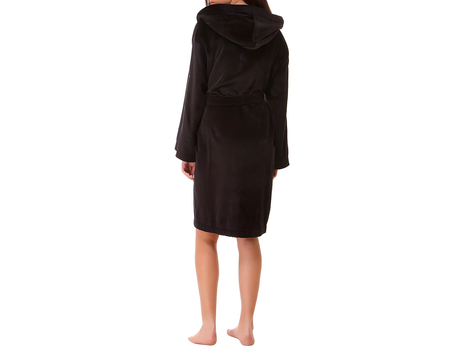 Albornoz con capucha negro S-M CASUAL