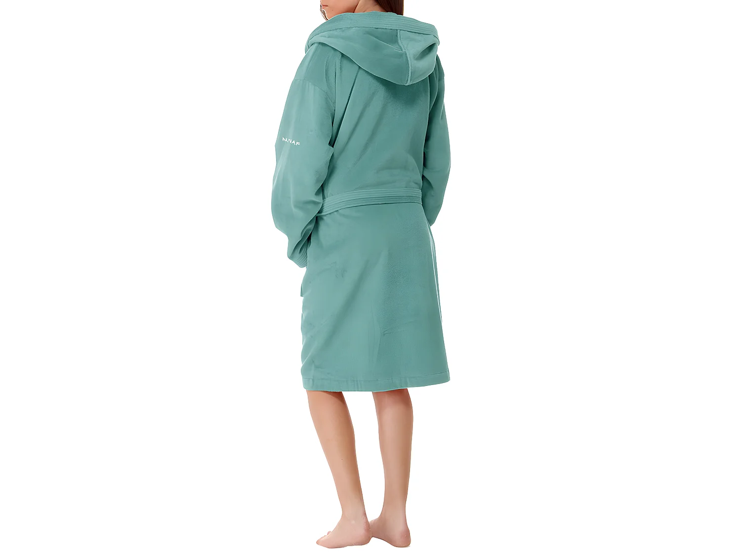 Albornoz con capucha aguamarina L-XL CASUAL