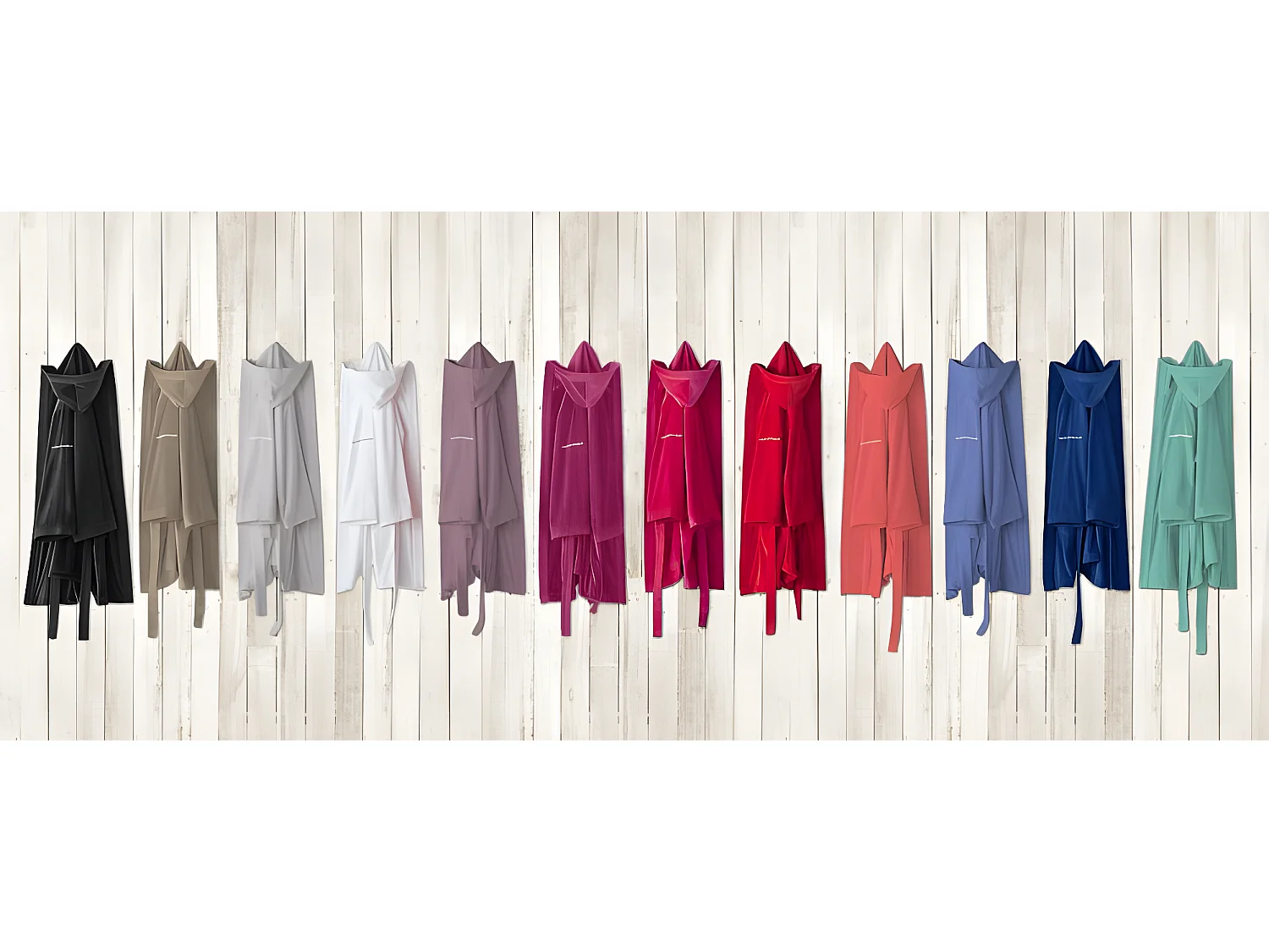 Albornoz con capucha aguamarina L-XL CASUAL