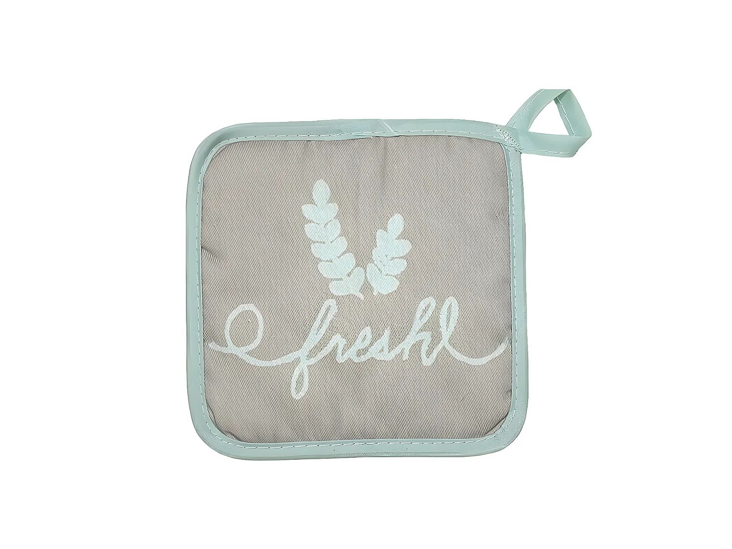 Set delantal, agarrador y manopla blanco BREAD