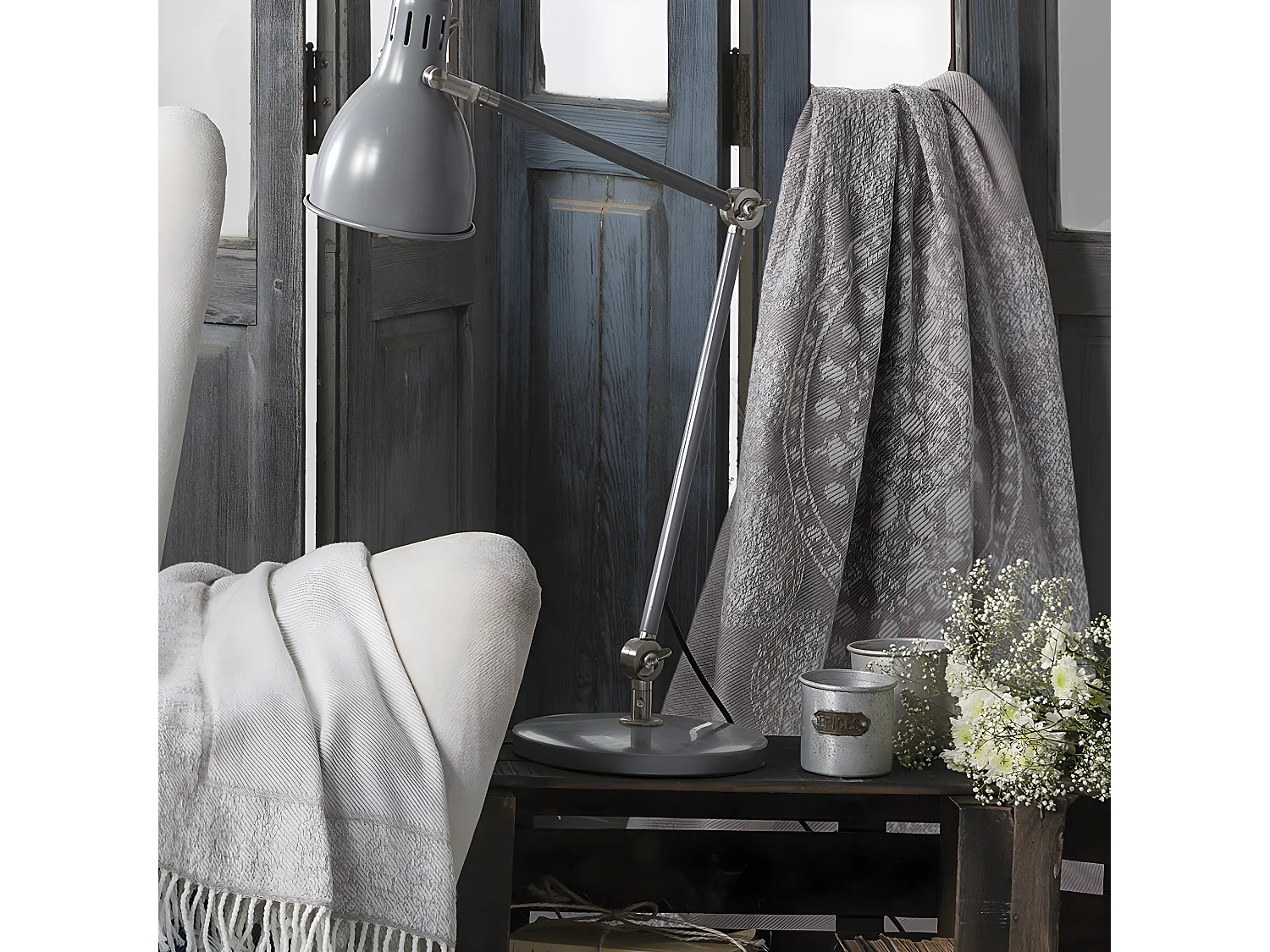 Plaid beige 130x170 cm MARBLE