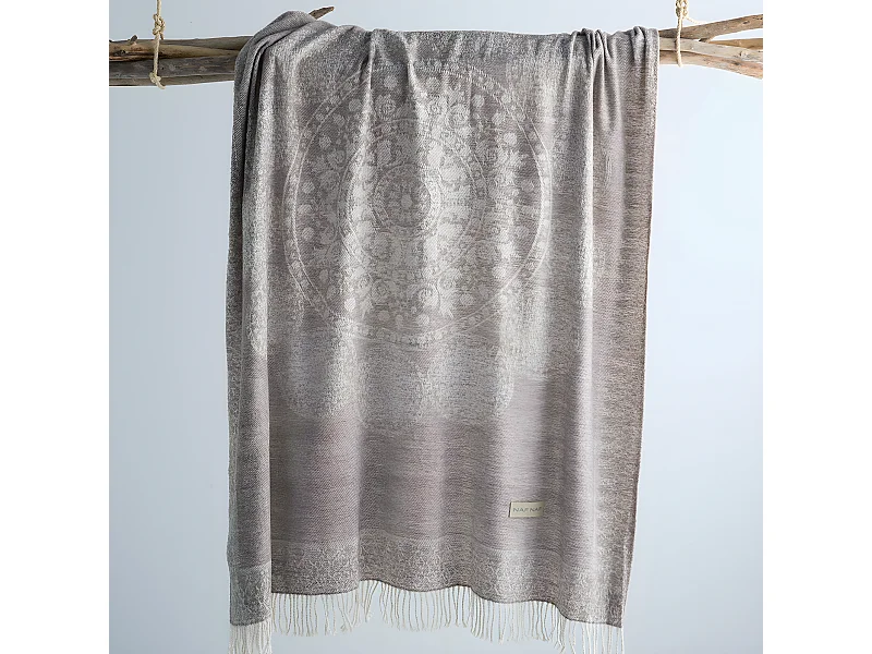 Plaid beige 130x170 cm MARBLE