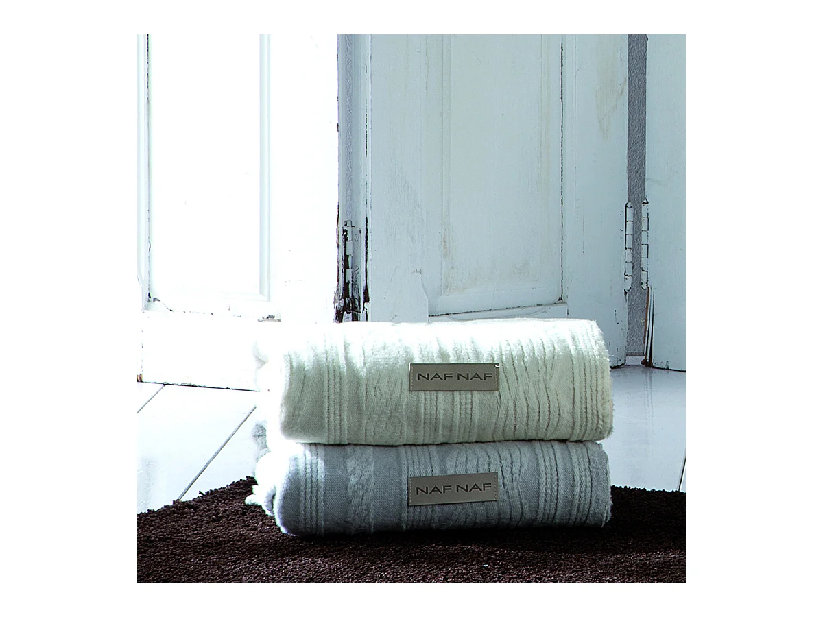 Plaid gris perla 130x170 cm BRAID