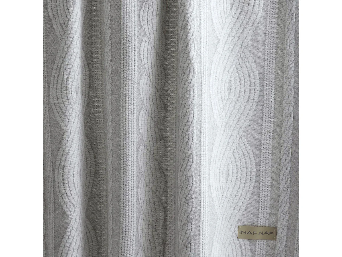 Plaid gris perla 130x170 cm BRAID