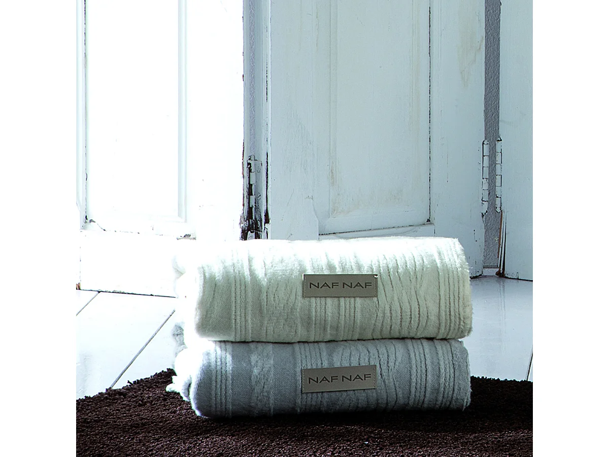 Plaid gris perla 130x170 cm BRAID