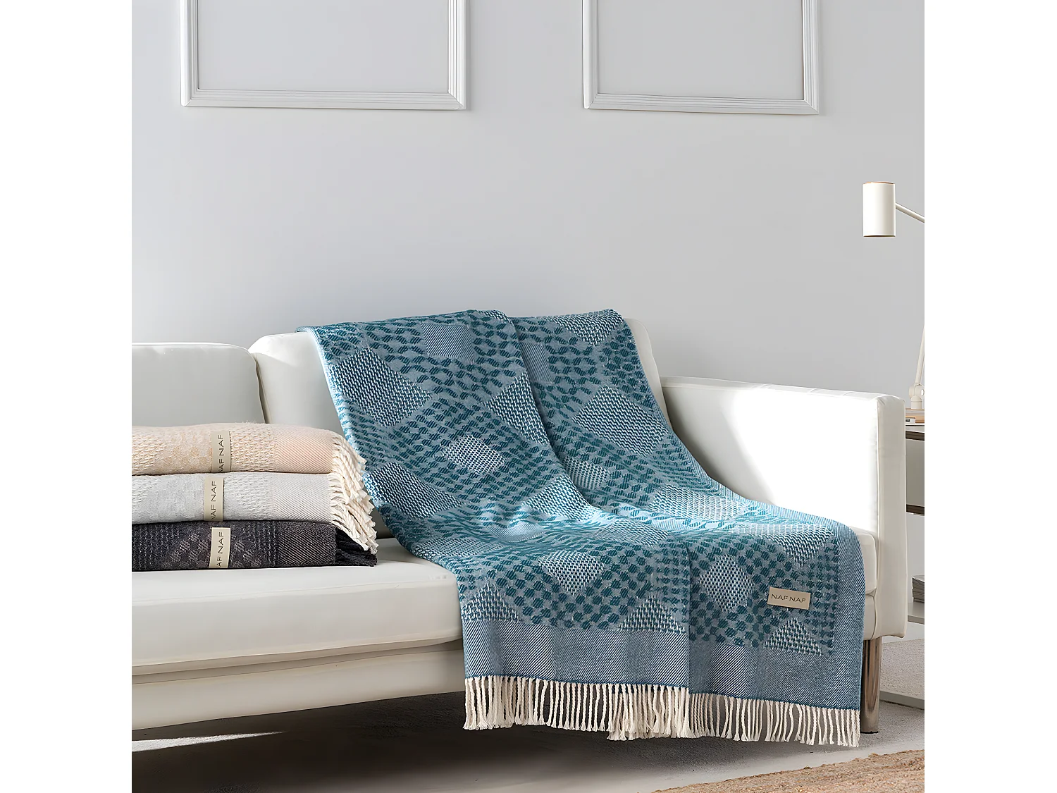 Plaid gris 130x170 cm ARLETH