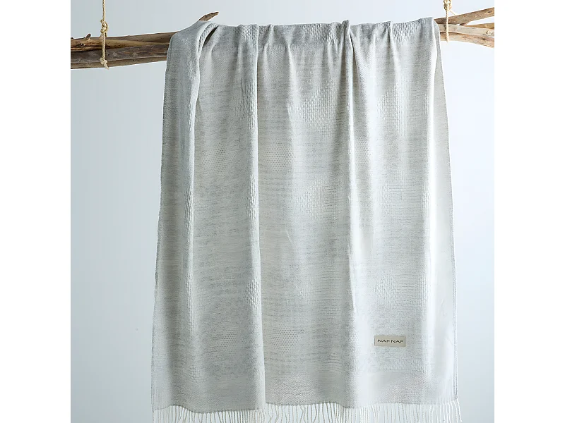 Plaid gris 130x170 cm ARLETH