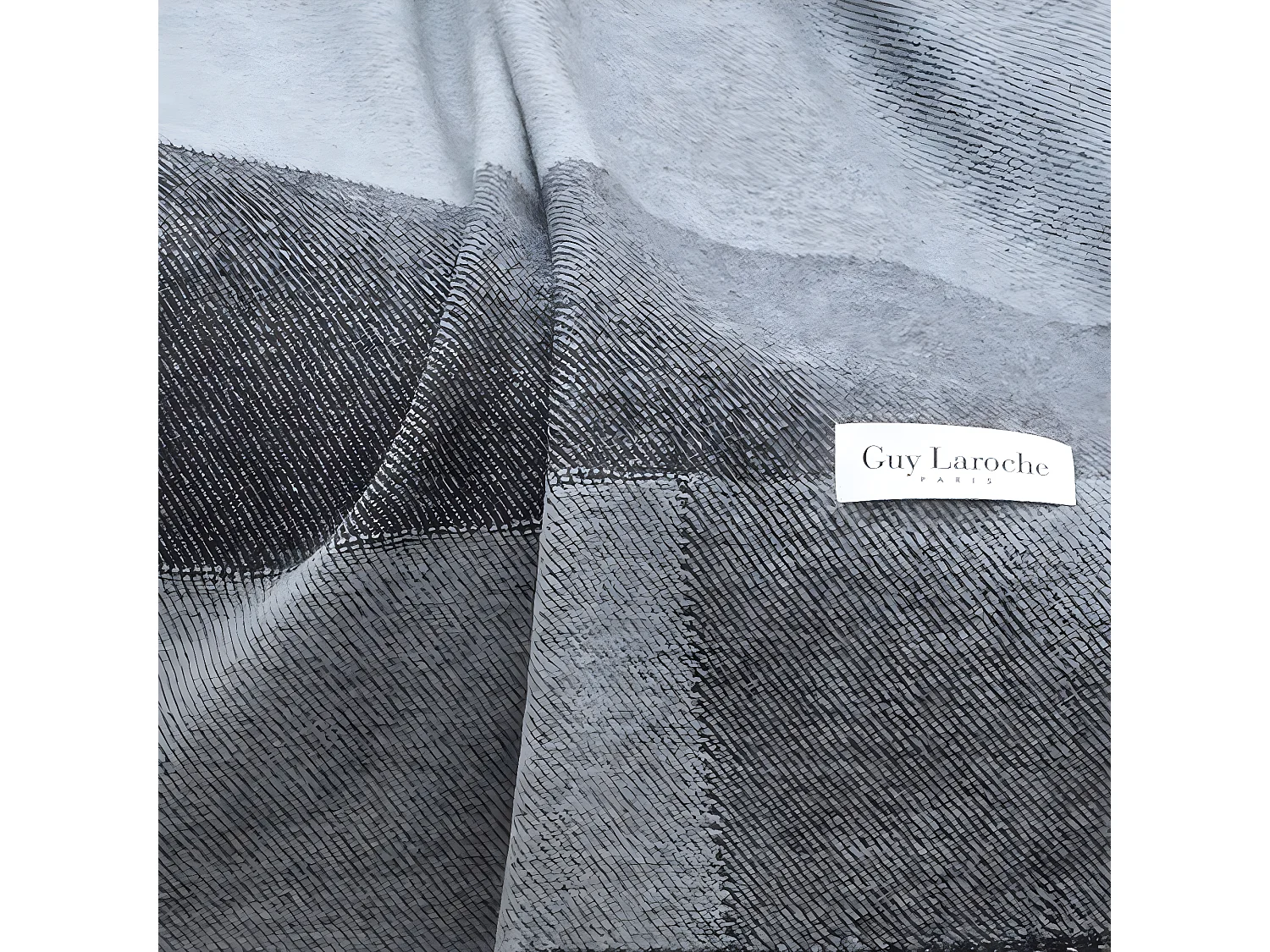 Plaid gris 130x170 cm CROISETTE