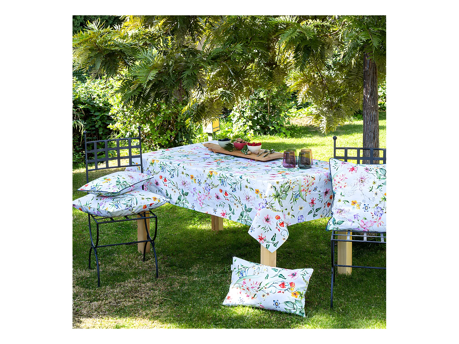 Mantel de algodón resinado multi 140x200 cm MAGGIO