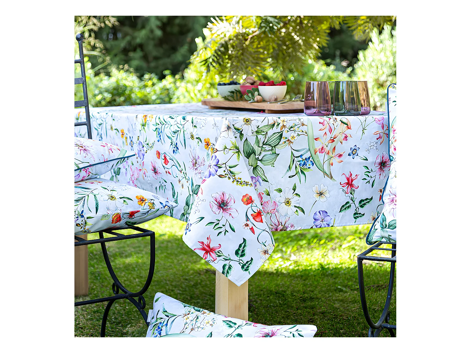 Mantel de algodón resinado multi 140x200 cm MAGGIO