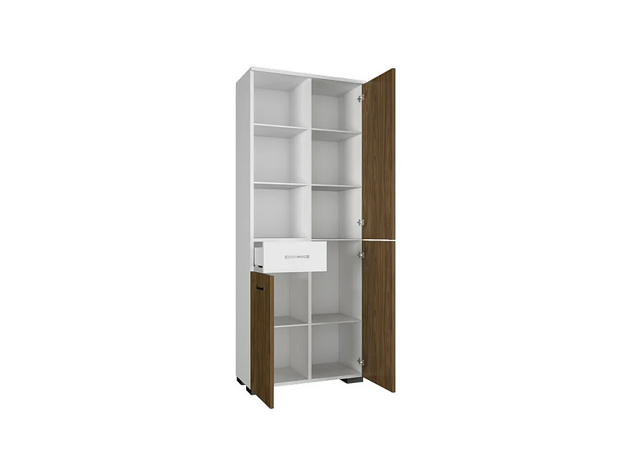 Multifunctionele Kast Afra - Walnoot - 60x35x173 cm - EPIKASA