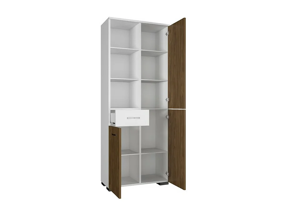 Multifunctionele Kast Afra - Walnoot - 60x35x173 cm - EPIKASA