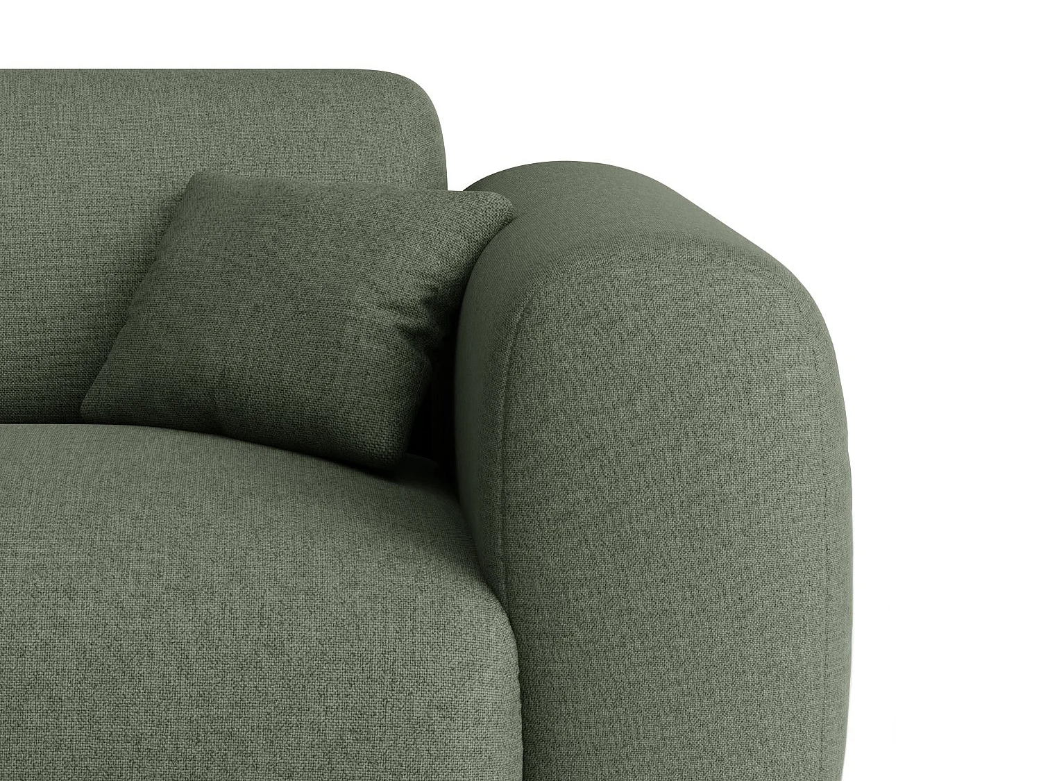 Grande divano in Tessuto chiné Verde - Angolo a sinistra - POGNI di Maison Céphy