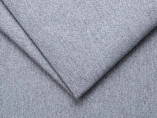 Grand canapé d'angle droit en tissu chiné gris POGNI de Maison Céphy