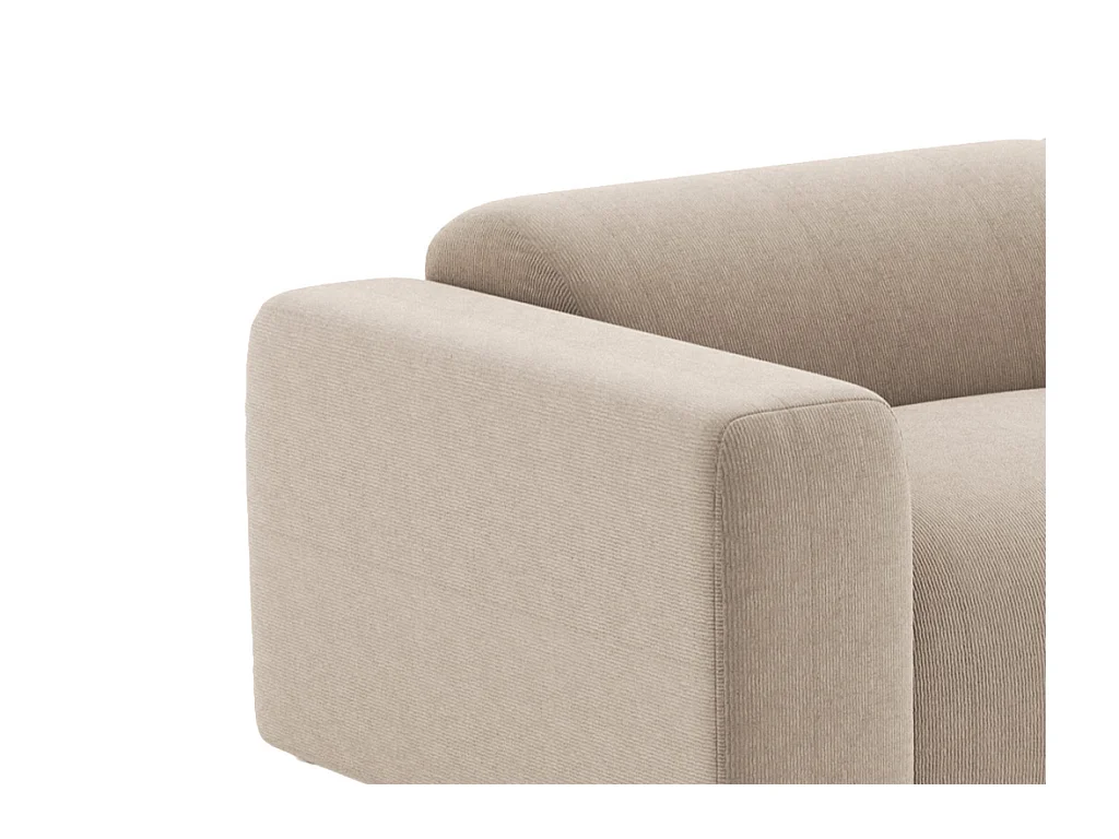 Sofa 3-Sitzer - Samt-Stoff - Beige - POGNI von Maison Céphy