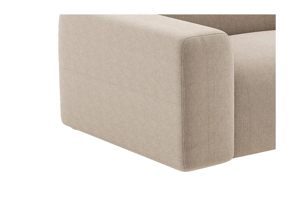 Sofa 3-Sitzer - Samt-Stoff - Beige - POGNI von Maison Céphy