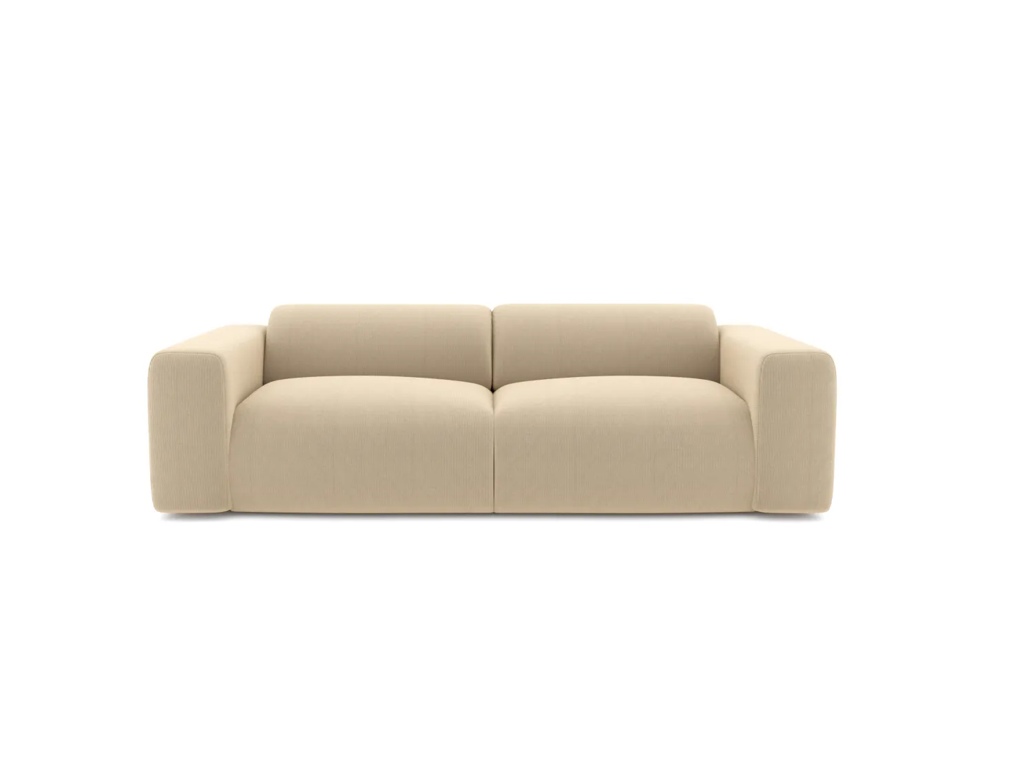 Sofa 4-Sitzer - Samt-Stoff - Beige - POGNI von Maison Céphy
