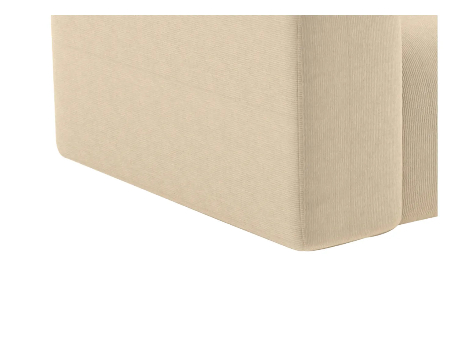Sofa 4-Sitzer - Samt-Stoff - Beige - POGNI von Maison Céphy
