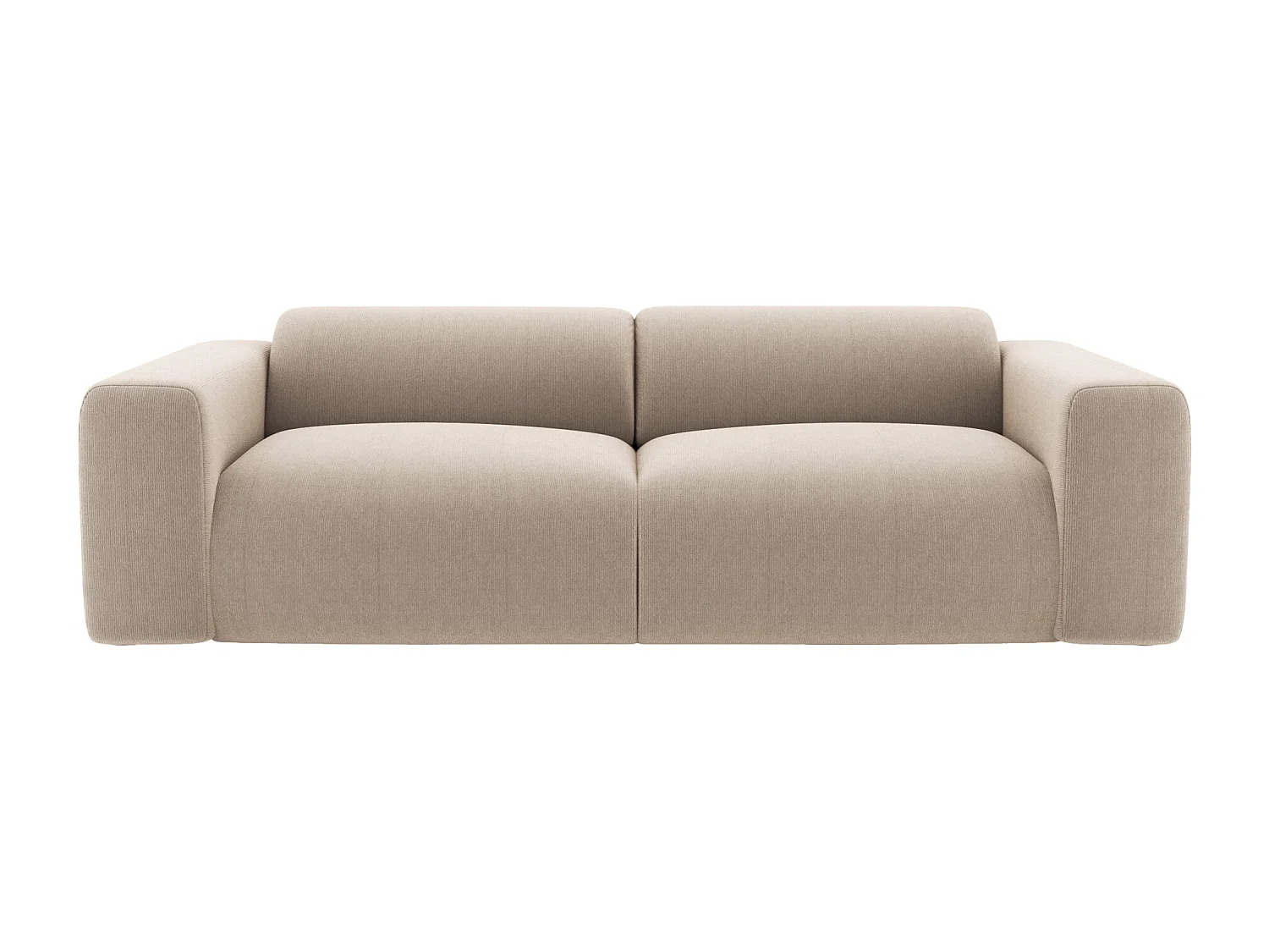 Sofa 4-Sitzer - Samt-Stoff - Beige - POGNI von Maison Céphy