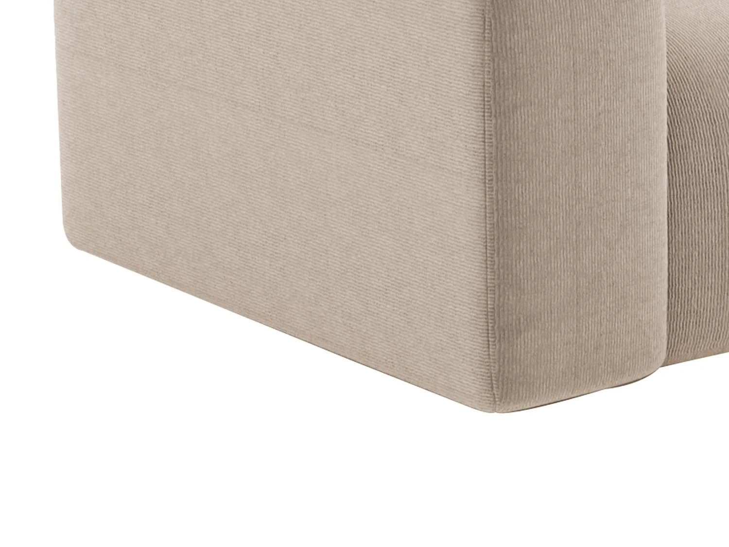 Sofa 4-Sitzer - Samt-Stoff - Beige - POGNI von Maison Céphy