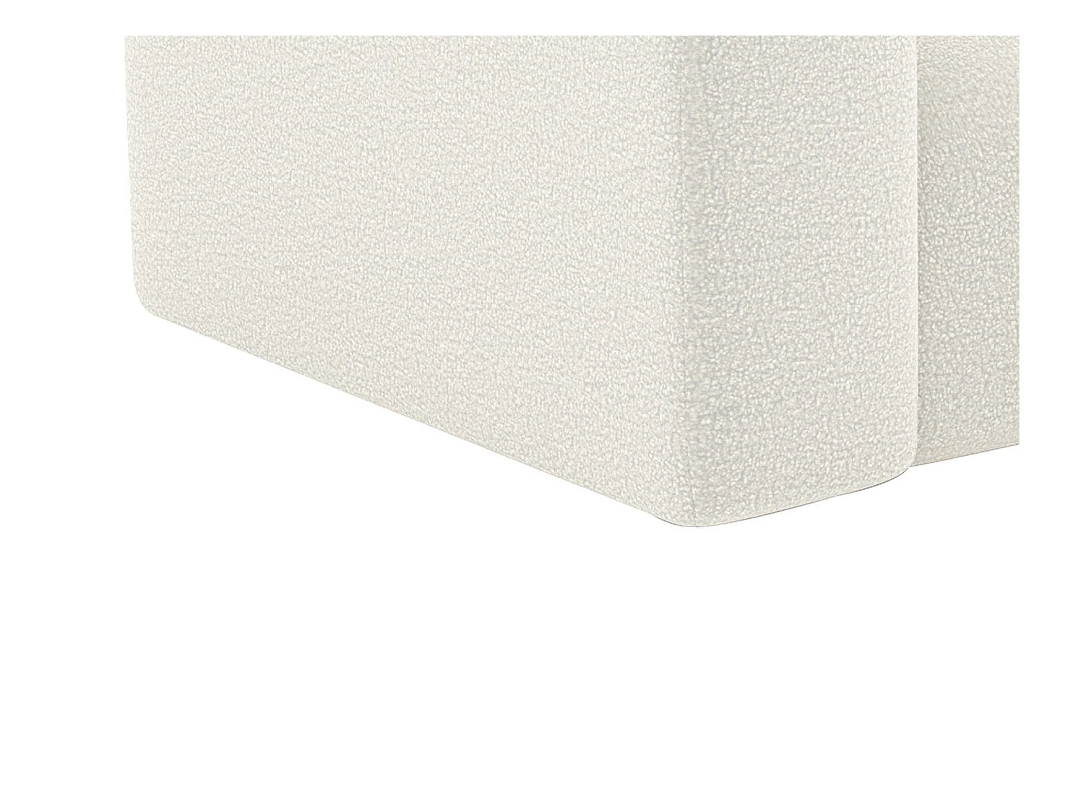 Vierzitsbank van witte boucléstof POGNI van Maison Céphy