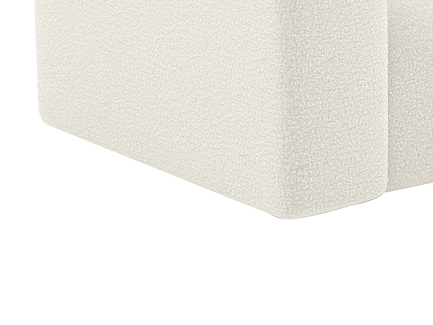 Sofa 4-Sitzer - Bouclé-Stoff - Weiß - POGNI von Maison Céphy