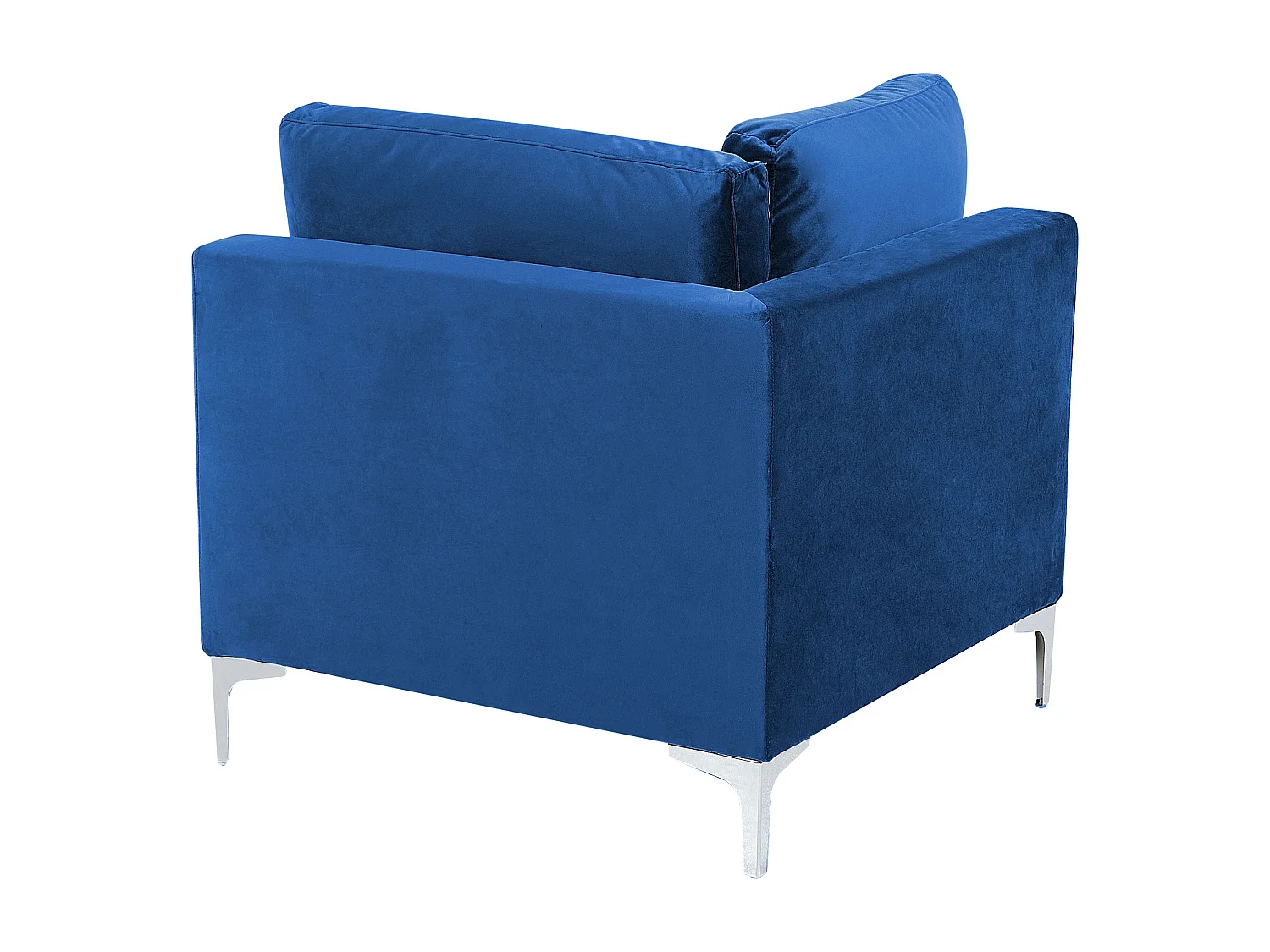 Modulaire hoekbank EVJA Fluweel Marineblauw 6-zitter Linkerzijde